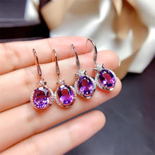 Load image into Gallery viewer, 14K Rose Gold Jewelry Real Natural Amethyst Gemstone