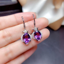 Load image into Gallery viewer, 14K Rose Gold Jewelry Real Natural Amethyst Gemstone