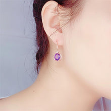 Load image into Gallery viewer, 14K Rose Gold Jewelry Real Natural Amethyst Gemstone
