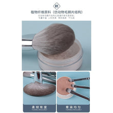 Load image into Gallery viewer, 14Pcs Silver Matte Blue Silver Makeup Brushes Set Berus Solek Berus