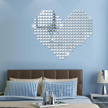 Load image into Gallery viewer, 100Pcs 3D Love Mirror Effect Heart Shaped Wall Sticker Decal Home Decor Art DIY - Sophornlilly
