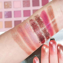 Load image into Gallery viewer, 18 Color Eyeshadow Palette Marble Earth Pearlescent Glitter Powder