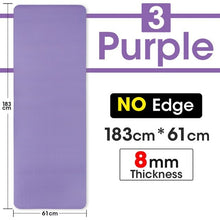 Load image into Gallery viewer, 1830*610*8mm,10mm, NBR Material Sport Thick Yoga Mat for - Sophornlilly
