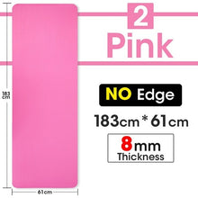 Load image into Gallery viewer, 1830*610*8mm,10mm, NBR Material Sport Thick Yoga Mat for - Sophornlilly