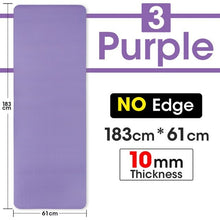 Load image into Gallery viewer, 1830*610*8mm,10mm, NBR Material Sport Thick Yoga Mat for - Sophornlilly