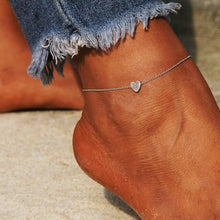 Load image into Gallery viewer, 18KGP Stainless Steel Anklet Bracelet for Women Heart Star Bracelet