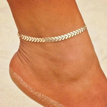 Load image into Gallery viewer, 18KGP Stainless Steel Anklet Bracelet for Women Heart Star Bracelet
