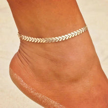 Load image into Gallery viewer, 18KGP Stainless Steel Anklet Bracelet for Women Heart Star Bracelet
