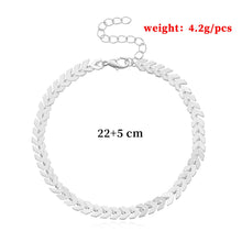 Load image into Gallery viewer, 18KGP Stainless Steel Anklet Bracelet for Women Heart Star Bracelet