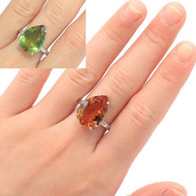 Load image into Gallery viewer, 18x13mm Zultanite Gemstone Silver Rings for Women Created Color - Sophornlilly