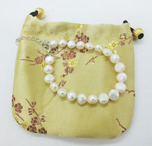 Load image into Gallery viewer, 1PCS  8 9MMAAA Natural Baroque White Pearl Bracelets, Adjustable - Sophornlilly
