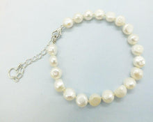 Load image into Gallery viewer, 1PCS  8 9MMAAA Natural Baroque White Pearl Bracelets, Adjustable - Sophornlilly