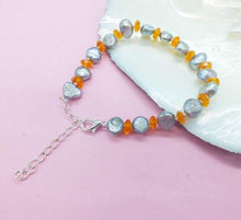 Load image into Gallery viewer, 1PCS  8 9MMAAA Natural Baroque White Pearl Bracelets, Adjustable - Sophornlilly