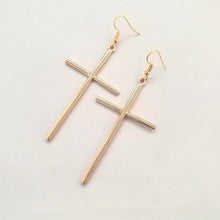 Load image into Gallery viewer, Cross Pendant Circle Earring Tragus Cartilage