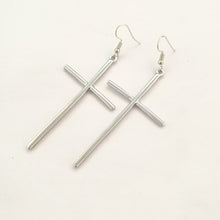 Load image into Gallery viewer, Cross Pendant Circle Earring Tragus Cartilage