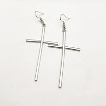 Load image into Gallery viewer, Cross Pendant Circle Earring Tragus Cartilage
