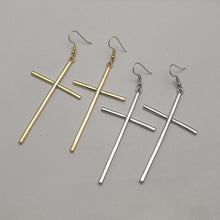 Load image into Gallery viewer, Cross Pendant Circle Earring Tragus Cartilage