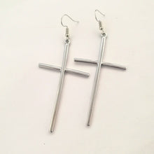 Load image into Gallery viewer, Cross Pendant Circle Earring Tragus Cartilage