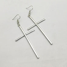 Load image into Gallery viewer, Cross Pendant Circle Earring Tragus Cartilage