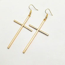 Load image into Gallery viewer, Cross Pendant Circle Earring Tragus Cartilage