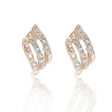 Load image into Gallery viewer, 1Pair Irregular Fashion Stud Earrings Alloy Rhinestone Combination - Sophornlilly