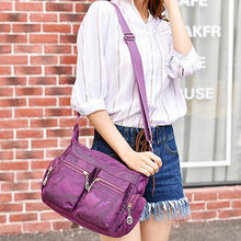 Load image into Gallery viewer, 1Pc New Washed Oxford Ladies Shoulder Slung Canvas Bag Fashion Casual - Sophornlilly