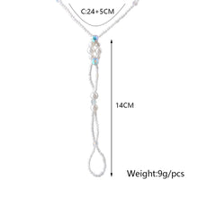 Load image into Gallery viewer, 1Piece Bohemian Crystal Pearl Ankle Foot Bracelet Anklets for Women