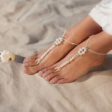 Load image into Gallery viewer, 1Piece Bohemian Crystal Pearl Ankle Foot Bracelet Anklets for Women