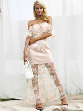 Load image into Gallery viewer, Off shoulder elegant ruffle summer