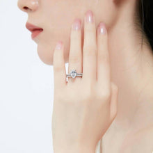 Load image into Gallery viewer, 2 In 1 Fashion Women Artificial Gemston Ring Set Wedding Engagement