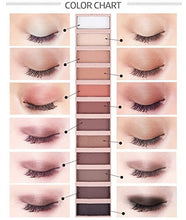 Load image into Gallery viewer, 2 Pack 12 Colors Makeup Naked Eyeshadow Palette Natural Nude Matte