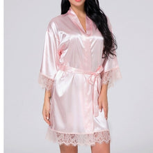 Load image into Gallery viewer, 2 Pieces Set Women White Lace Elegant Nightgowns Nightdress Sleepwear