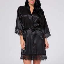 Load image into Gallery viewer, 2 Pieces Set Women White Lace Elegant Nightgowns Nightdress Sleepwear