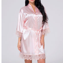 Load image into Gallery viewer, 2 Pieces Set Women White Lace Elegant Nightgowns Nightdress Sleepwear