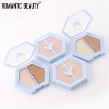 Load image into Gallery viewer, 2 color highlighter face bronzer palette makeup glowing face contour - Sophornlilly