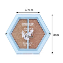 Load image into Gallery viewer, 2 color highlighter face bronzer palette makeup glowing face contour - Sophornlilly