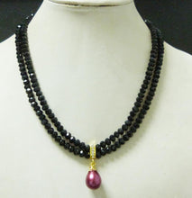 Load image into Gallery viewer, 2 row crystal necklace +pendant. Ms. various occasions to wear - Sophornlilly