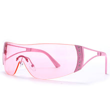 Load image into Gallery viewer, Retro Sunglasses Luxury Oversized Wrap Around