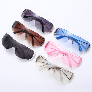 Retro Sunglasses Luxury Oversized Wrap Around