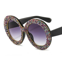 Luxury Oversized Sunglasses Women Vintage Rhinestones Sun