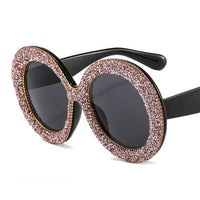 Luxury Oversized Sunglasses Women Vintage Rhinestones Sun