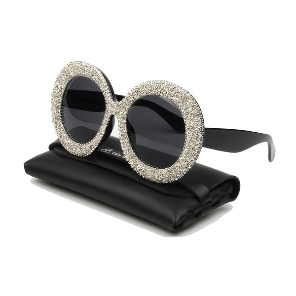 Luxury Oversized Sunglasses Women Vintage Rhinestones Sun