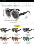 Luxury Oversized Sunglasses Women Vintage Rhinestones Sun