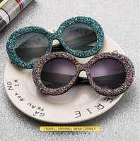 Luxury Oversized Sunglasses Women Vintage Rhinestones Sun