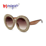 Luxury Oversized Sunglasses Women Vintage Rhinestones Sun