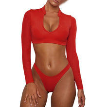 Load image into Gallery viewer, Summer Sexy Letter Solid Patchwork Underwear Women Set Women