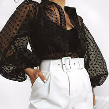 Load image into Gallery viewer, Chiffon Blouse Sexy Transparent