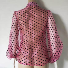 Load image into Gallery viewer, Chiffon Blouse Sexy Transparent