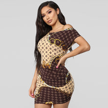 Load image into Gallery viewer, Sexy Nightclub Short Ladies Dress Chain