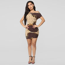 Load image into Gallery viewer, Sexy Nightclub Short Ladies Dress Chain